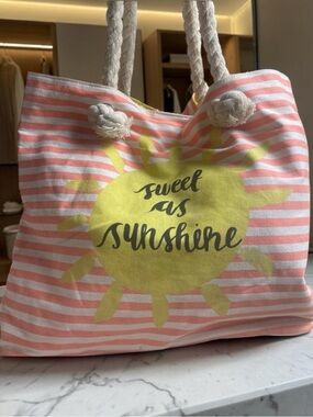 Cat & Jack Pink and Yellow Sunshine Tote